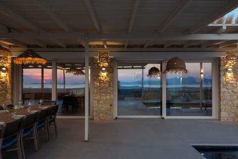 Terrace at sunset
