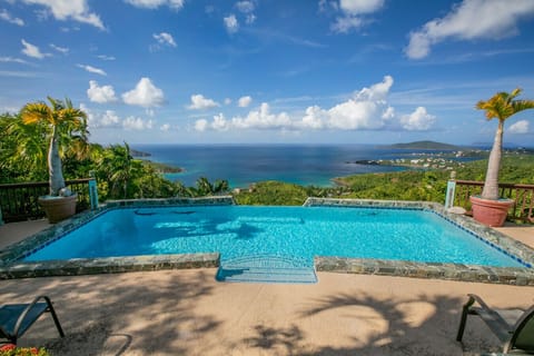 Pool and view at Villa Amour