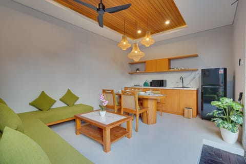 Villa, Pool View | Living area | 43-inch Smart TV with digital channels, Netflix, streaming services