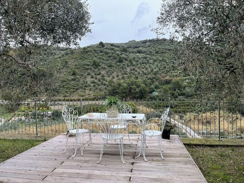 Furniture, Outdoor Furniture, Chair, Outdoor Table, Table, Kitchen & Dining Room Table, Garden, Shade, Yard, Backyard