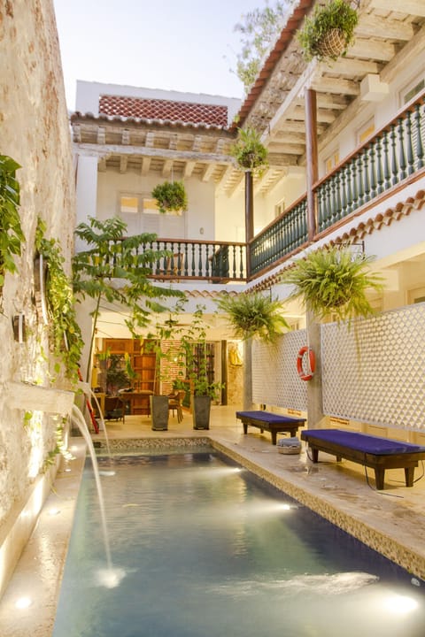 Outdoor pool, open 9:00 AM to 8:00 PM, sun loungers