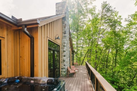 Deck with Hot Tub