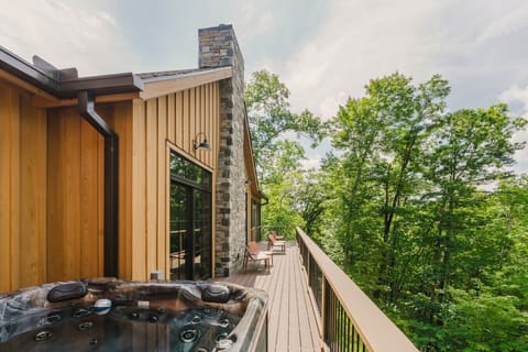 Deck with Hot Tub