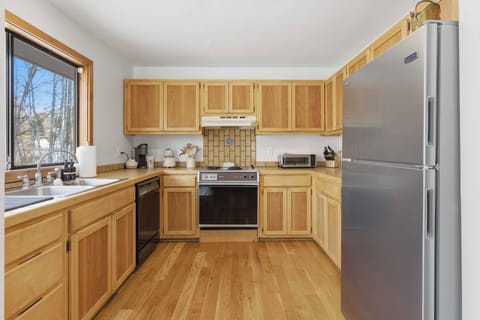 Fully stocked kitchen for cooking or reheating Pioneer takeout