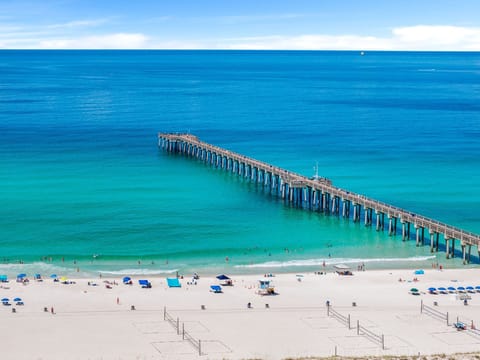 Beach nearby, white sand