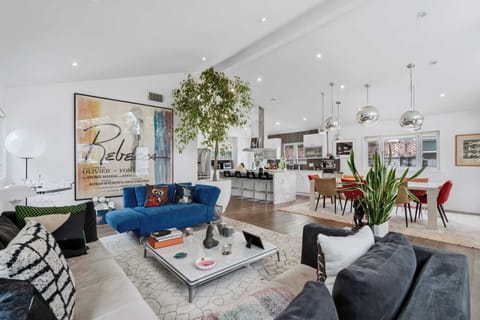 Living Room | Open-Concept Layout & Chef's Kitchen Beyond