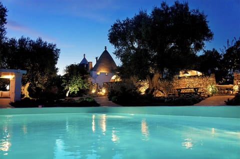 A romantic atmosphere in the evening.