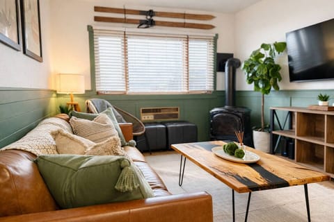 Sink into plush furnishings and enjoy the warm, earthy tones of our spacious living area.