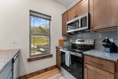 Cabinets are stocked with everything you would need to cook your favorite dishes!