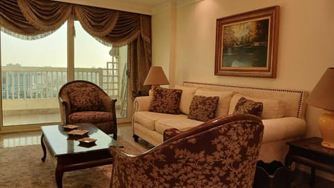 Luxury Apartment, Balcony | Living area