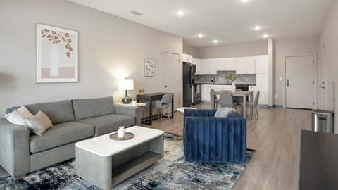 Apartment (2 Bedrooms) | Living area | 50-inch Smart TV with digital channels