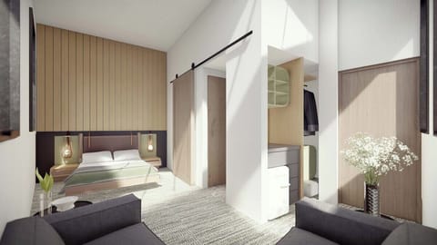 Laptop workspace, blackout drapes, free WiFi, bed sheets