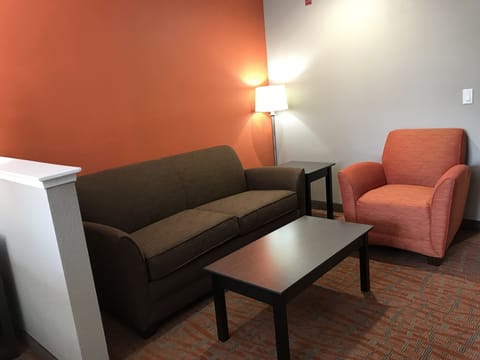 Suite, 1 King Bed, Non Smoking | Premium bedding, desk, blackout drapes, iron/ironing board