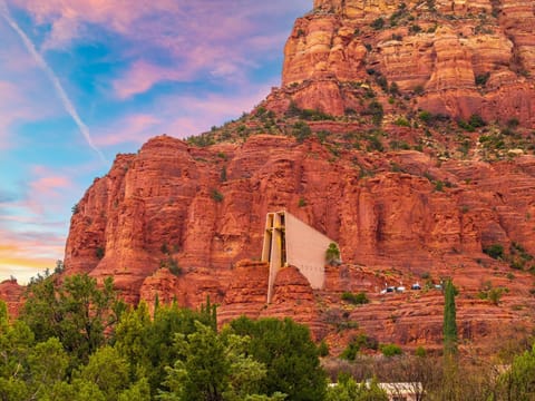 Walk to the Chapel of the Holy Cross or enjoy the view from the front deck