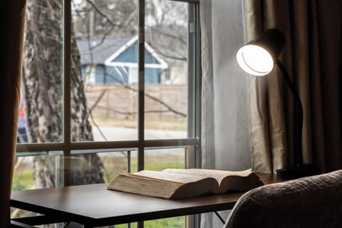 Dedicated workspace available in each room