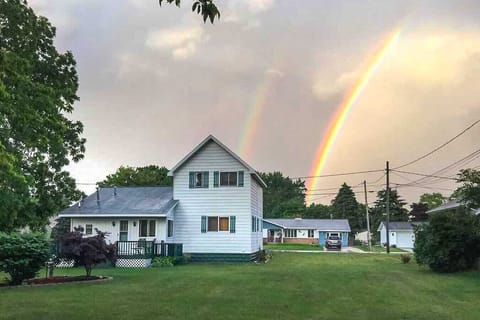 Exterior | Backyard View | Open Lawn & House Exterior
