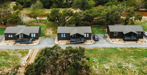 Starlight Horizon 3 Cabins (3 Bed Each) Pool, Firepits, Sleeps up to 24 Cabin in Canyon Lake