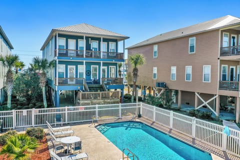 Back of Property with Pool Area