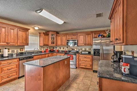 Open kitchen with island