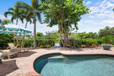 Private tropical backyard oasis