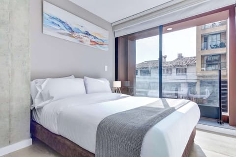 Bedroom with direct access to the balcony
