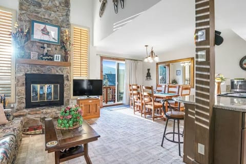 Living Room | Stone Fireplace | Smart TV | Open Layout