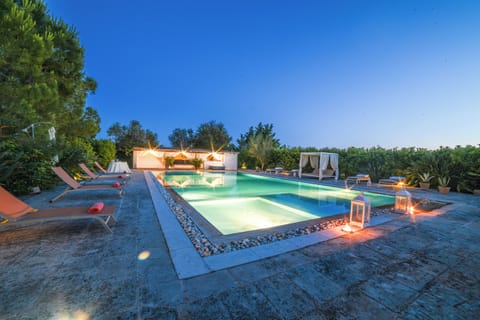The pool by night