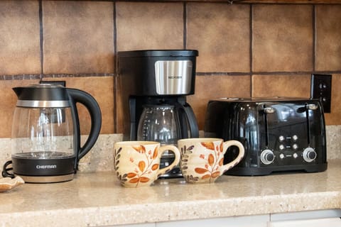 Morning fuel station—coffee first, always