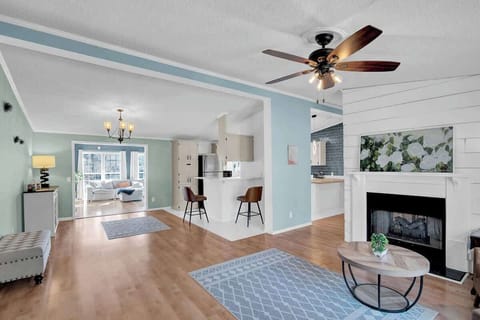 Built in Countertop Bar for the First Floor kitchen. Hardsurfacing flooring throughout the entire home (no carpet) - wonderful for pets!