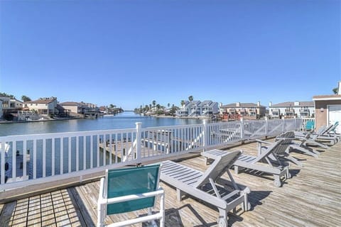 Relax at resort deck by the water