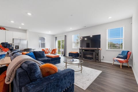 Living Room | Sectional Sofa | Fireplace & TV