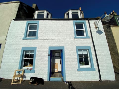 The accommodation forms the ground floor of this shorefront property 