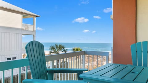 Enjoy a Gulf view and a bit of salty sea air right from your home’s balcony. 