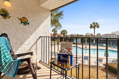 Primary Balcony w/ pool view