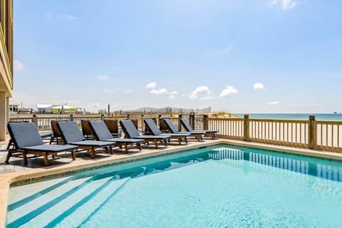 One of two outdoor pools overlooking the Gulf Coast