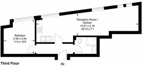 Apartment, 1 Double Bed with Sofa bed, Kitchen, City View (Sandra House 4) | Floor plan