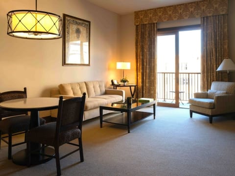 Stretch out in the lounge before stepping onto the balcony.