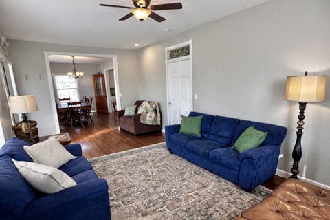 Spacious living room with comfortable seating