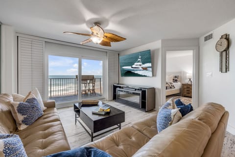 Welcome to Seawinds 403, your luxurious direct oceanfront 2-bedroom, 2-bath condo on the pristine no-drive shores of Ormond Beach
