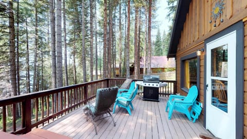 Private deck with lake view