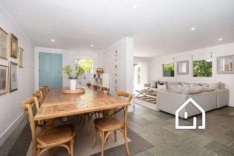 Indoor dining for 12, located on ground level with living room 1 and kitchen
