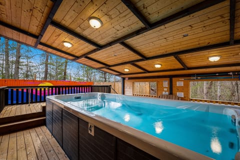 Bring your loved ones to enjoy our 18-foot swim spa!