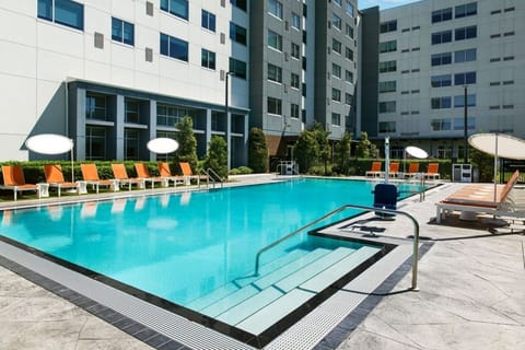 Soak up sunshine poolside with plenty of loungers and space.
