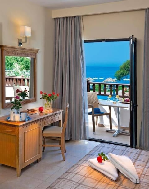 Standard Double or Twin Room, Balcony, Partial Sea View | View from room