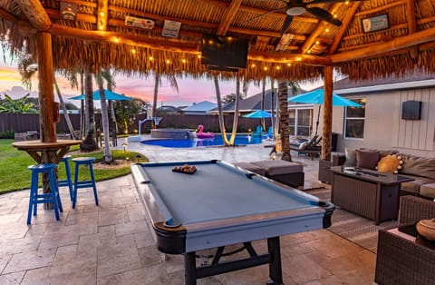 Shoot some pool while you shoot the breeze with your crew