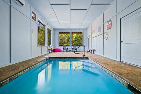 Splash play and unwind in your private indoor pool where family fun continues no matter the season or weather outside.