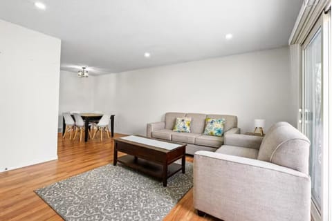 Open-concept living and dining area perfect for family meals and relaxing.
