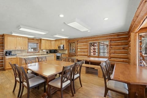 Ample seating in the dining room