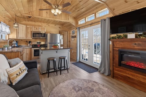 Tiny house living room/ kitchen