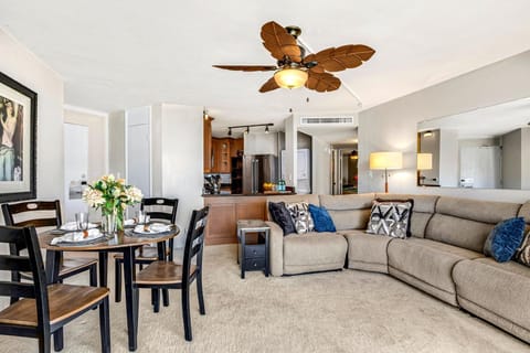 Gather beneath tropical fans and golden hues—where dinner, laughter, and ocean dreams all meet    KS-815